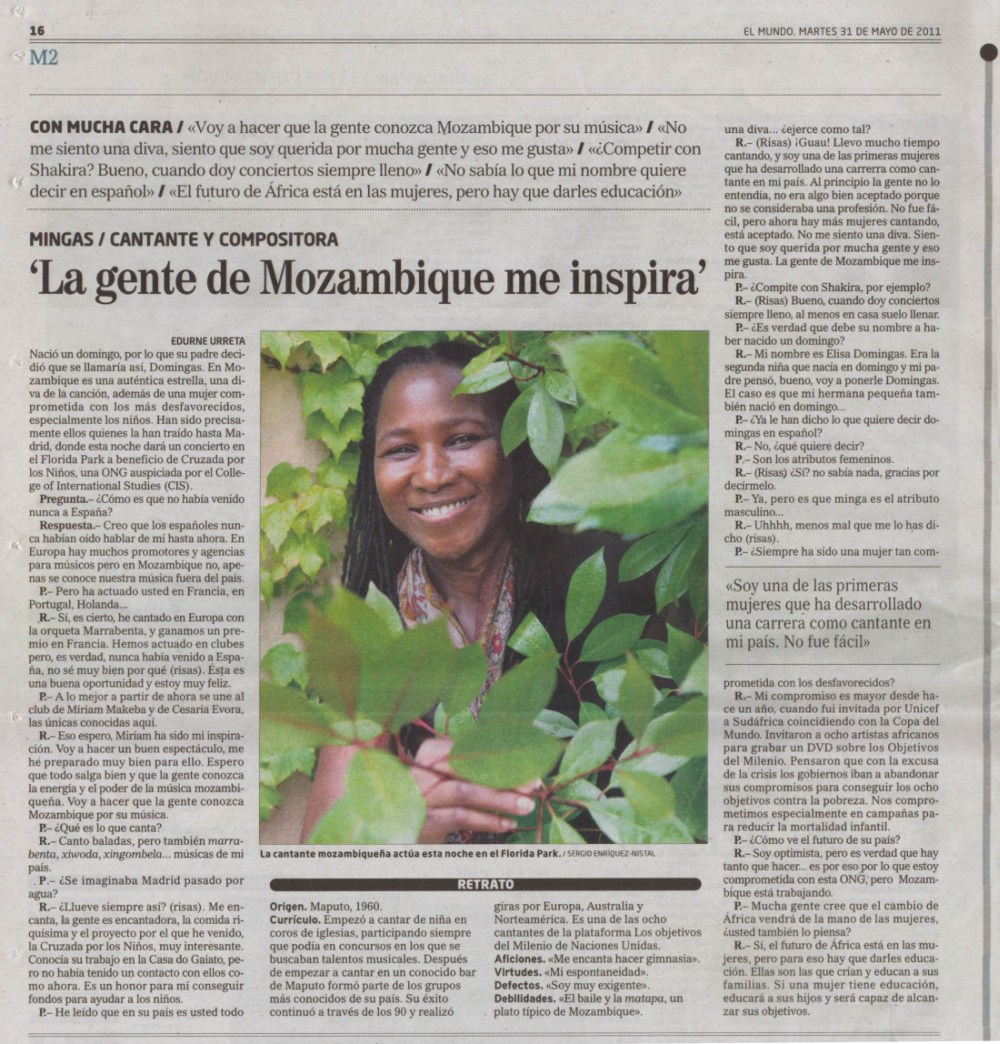'El Mundo' (Spain), May 31, 2011