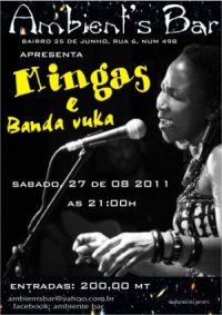Poster: Mingas at Ambient's Bar in Maputo, Bairro 25 de Junho.