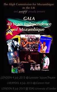 London and Liverpool, UK, July 4-8, 2015;  Celebrating 40 years of Mozambican Independence