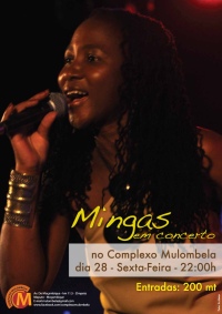 Poster: Mingas at Complexo Mulombela, September 28, 2012