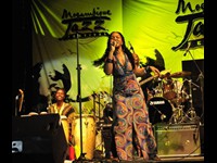 Mingas at the MozJazz Festival in Maputo, April 11, 2009 (Photo by Peter Keyser)