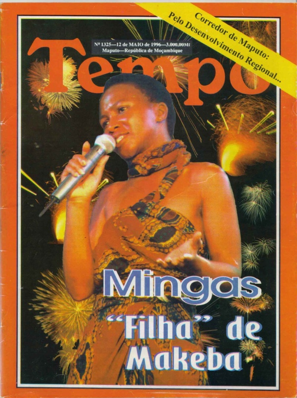 'Tempo' (Weekly news magazine, Mozambique), May 12, 1996. Cover Article about Mingas (Cover page)