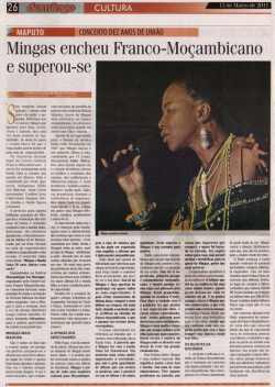 Concert review in 'Domingo - Cultura', March 13, 2011