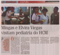 'Domingo Cultura', March 23, 2014: Mingas and Elvira Viegas visiting the pediatric department at Hospital Central de Maputo